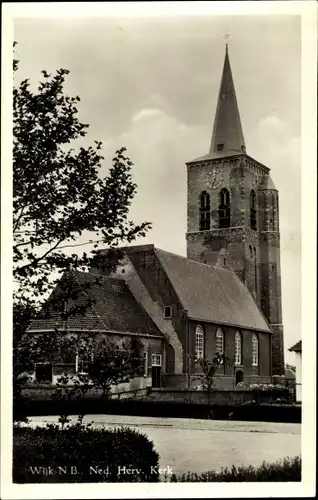 Ak Wijk en Aalburg Nordbrabant, Ned. Herv. Kerk