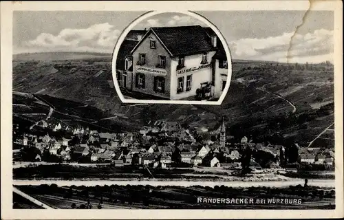 Ak Randersacker am Main Unterfranken, Panorama, Gasthof