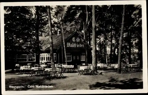 Ak Neuruppin in Brandenburg, Cafe Waldfrieden