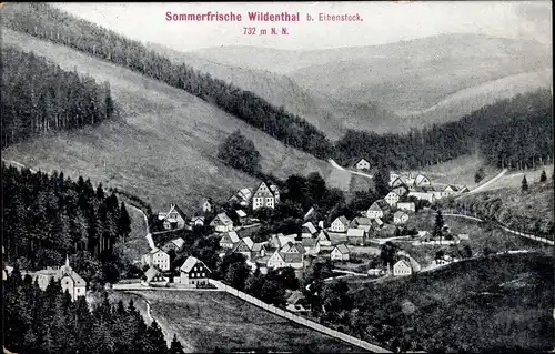 Ak Wildenthal Eibenstock im Erzgebirge, Totale