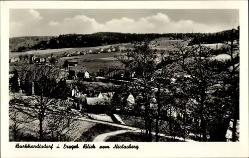 Ak Burkhardtsdorf im Erzgebirge, Blick vom Niclasberg