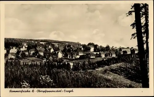 Ak Oberpfannenstiel Lauter Bernsbach im Erzgebirge Sachsen, Gesamtansicht