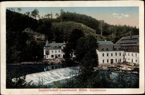 Ak Mittweida in Sachsen, Gastwirtschaft Lauenhainer Mühle