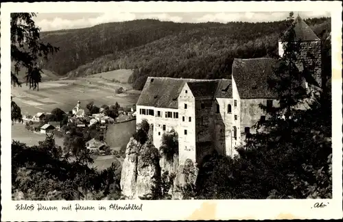Ak Prunn Riedenburg in Niederbayern, Schloss Prunn, Altmühltal