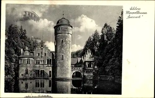 Ak Mespelbrunn im Spessart Unterfranken, Schloss