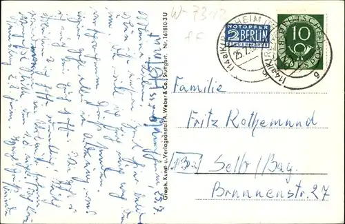 Ak Kirchheim unter Teck Württemberg, Max Eyth Straße, Apotheke