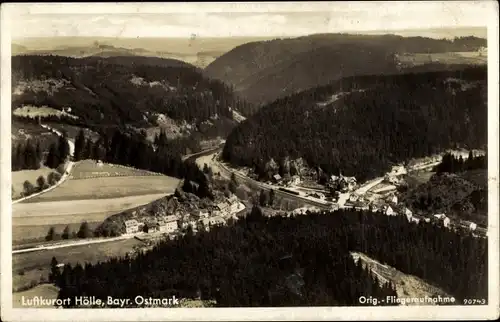 Ak Hölle Naila in Oberfranken, Fliegeraufnahme