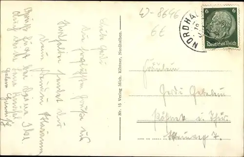 Ak Nordhalben in Oberfranken, Teilansicht