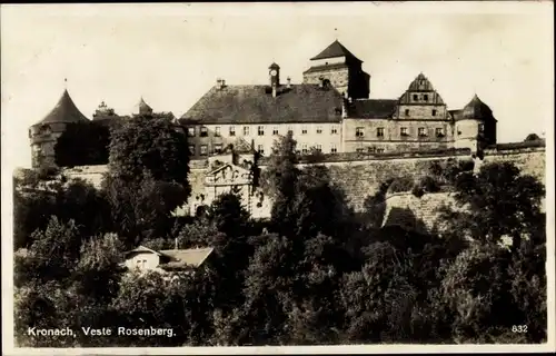 Ak Kronach in Oberfranken, Veste Rosenberg