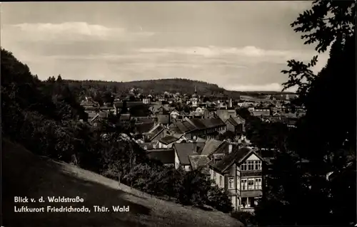 Ak Friedrichroda Thüringen, Teilansicht, Blick von der Waldstraße