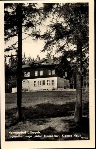 Ak Hormersdorf Zwönitz im Erzgebirge Sachsen, Jugendherberge Adolf Hennecke, Kleines Haus