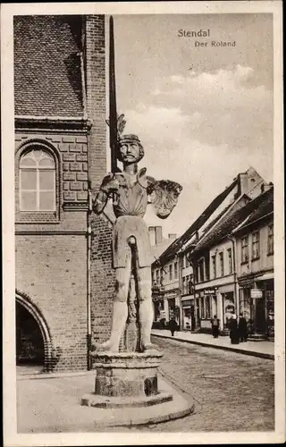 Ak Stendal in der Altmark, Roland