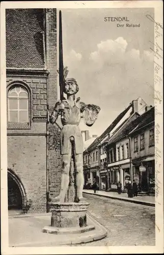 Ak Stendal in der Altmark, Roland