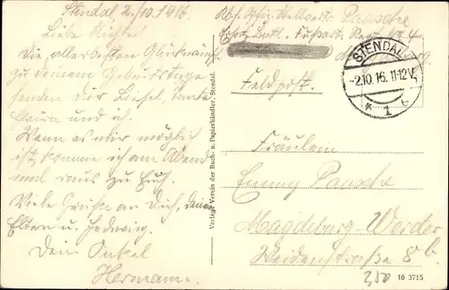 Ak Stendal in der Altmark, Roland