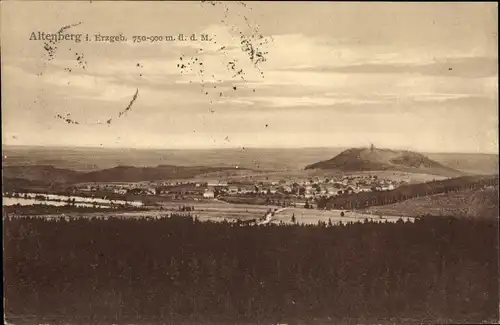 Ak Altenberg im Erzgebirge, Panorama