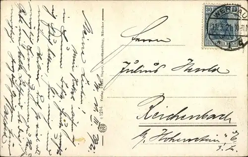 Ak München, Ortsansicht gegen das Gebirge, Panorama