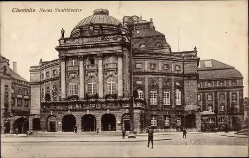 Ak Chemnitz in Sachsen, Neues Stadttheater