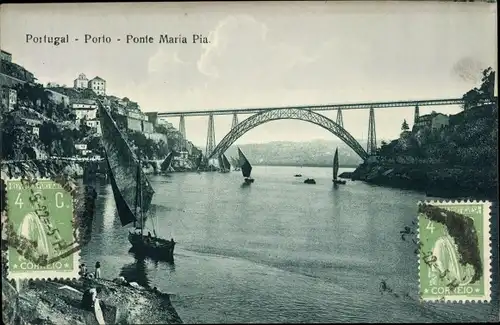 Ak Porto Portugal, Ponte Maria Pia