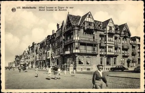 Ak Middelkerke Westflandern, La Digue, Hotel Jeanne
