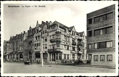 Ak Middelkerke Westflandern, La Digue