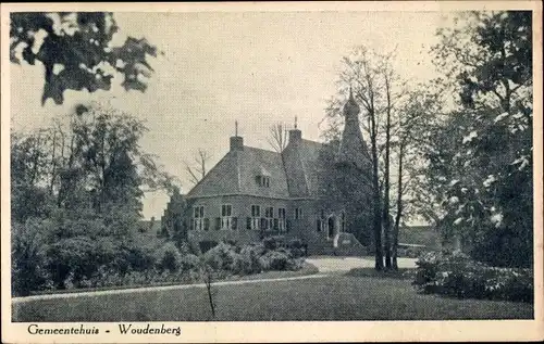 Ak Woudenberg Utrecht Niederlande, Gemeentehuis