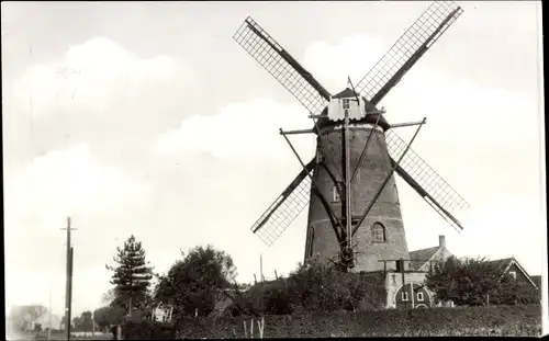 Ak Cadzand Kezand Zeeland Niederlande, Oostburg, Korenmolen Nooitgedacht Anno 1898