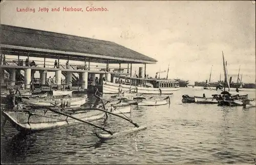 Ak Colombo Ceylon Sri Lanka, Landing Jetty and Harbour