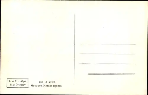 Ak Algier Alger Algerien, Mosquée Djemaa Djedid