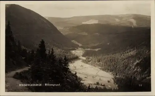 Ak Pec pod Sněžkou Petzer Riesengebirge Reg Königgratz, Riesengrund, Obří důl