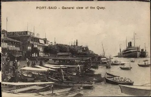 Ak Port Said Ägypten, General view of the Quay