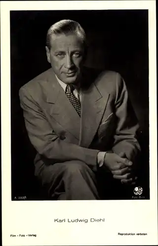Ak Schauspieler Karl Ludwig Diehl, Portrait