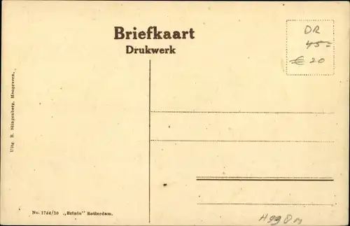 Ak Hoogeveen Drenthe, Pesserstraatweg