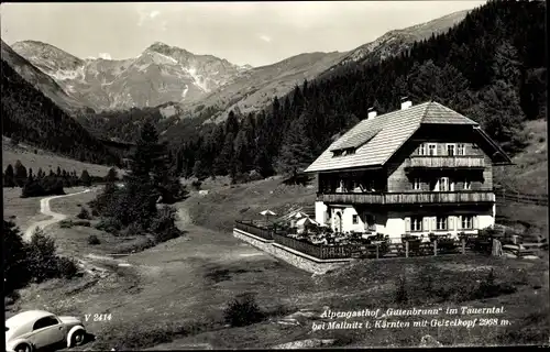 Ak Mallnitz Kärnten Österreich, Alpengasthof Guttenbrunn im Tauerntal