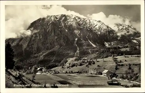 Ak Klachau in Steiermark, Totalansicht mit Grimming