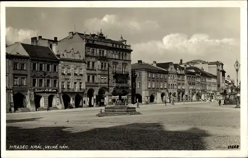 Ak Hradec Králové Königgrätz Stadt, Velke Namesti
