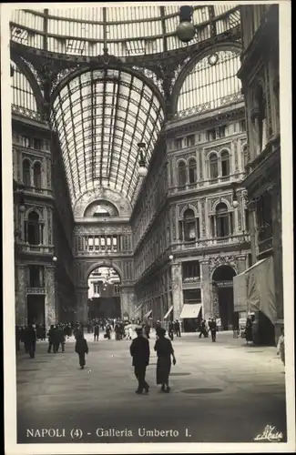 Ak Napoli Neapel Campania, Galleria Umberto I.