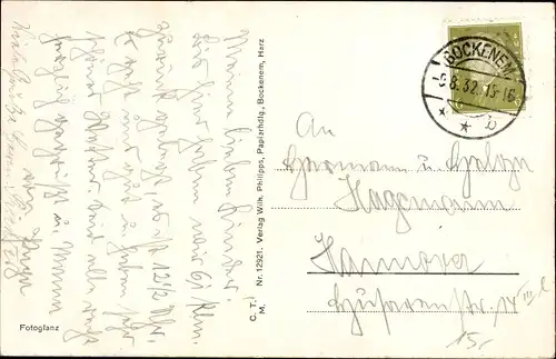 Ak Bockenem am Harz, Am Markt, Geschäftshäuser