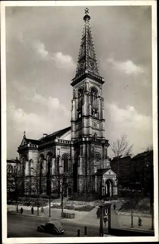 Ak Berlin Wedding, Dankeskirche am Weddingplatz