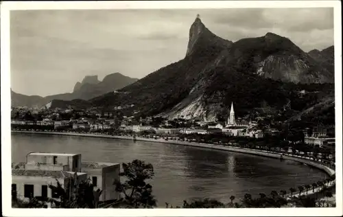 Ak Botafogo Rio de Janeiro Brasilien, Bucht