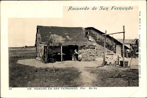 Ak San Fernando Argentinien, Un Rancho