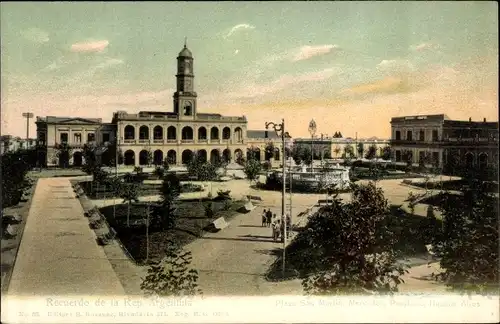 Ak Mercedes Argentinien, Palacio Municipal, Plaza San Martin