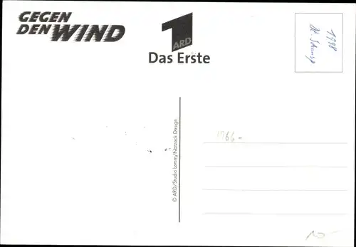 Ak Schauspieler Ralf Bauer, Portrait, Autogramm, Gegen den Wind, Das Erste