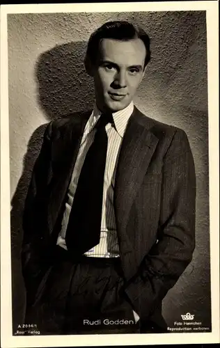 Ak Schauspieler Rudi Godden, Portrait, Ross A 2004/1