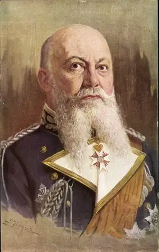 Künstler Ak Hornert, G., Großadmiral Alfred von Tirpitz, Nachfolger Hollmanns, Portrait, Orden