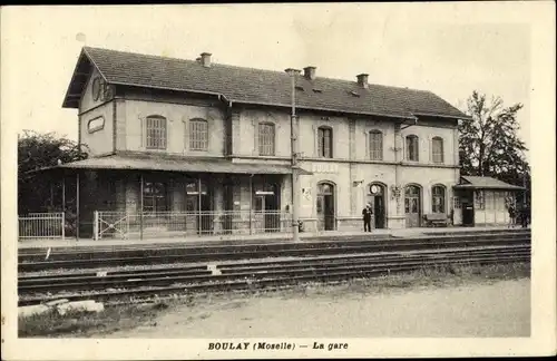 Ak Boulay Bolchen Lothringen Moselle, La gare, Bahnhof, Gleisseite
