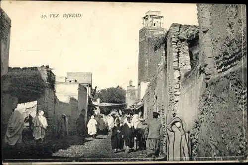Ak Fès Fez Marokko, Djedid, Une rue
