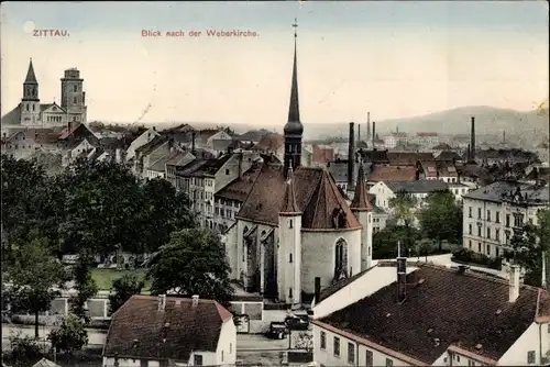 Ak Zittau in der Oberlausitz, Weberkirche