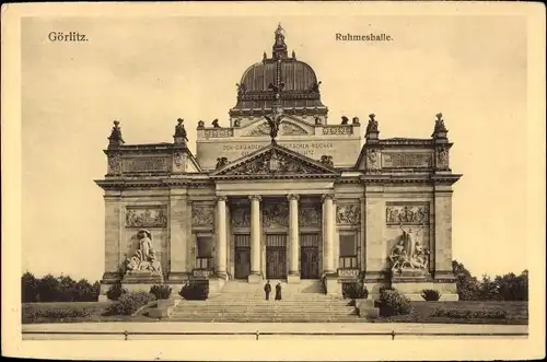 Ak Görlitz in der Lausitz, Ruhmeshalle