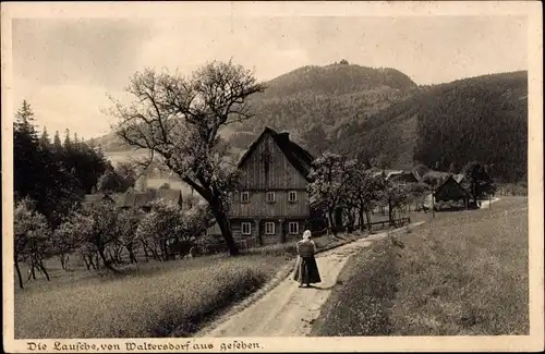 Ak Waltersdorf Großschönau Oberlausitz, Blick auf die Lausche