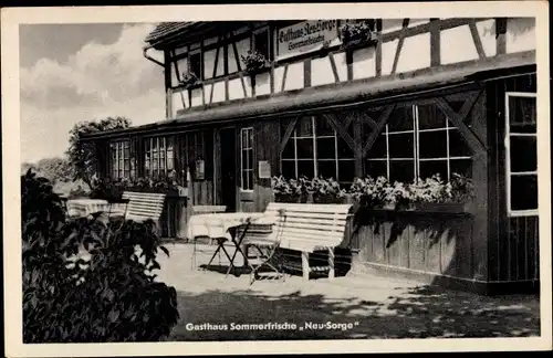 Ak Waltersdorf Großschönau in der Oberlausitz, Gasthaus Sommerfrische Neu Sorge